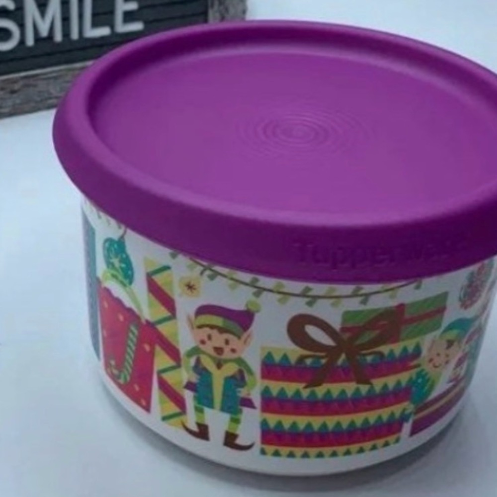 Tupperware Elves One Touch Canister